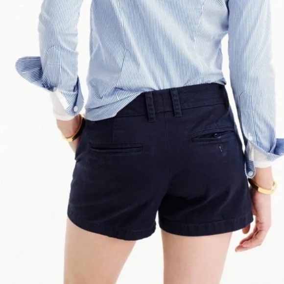 J.Crew Mercantile Chino Classic Blue Navy Spring Summer Shorts, Size M - Picture 2 of 11